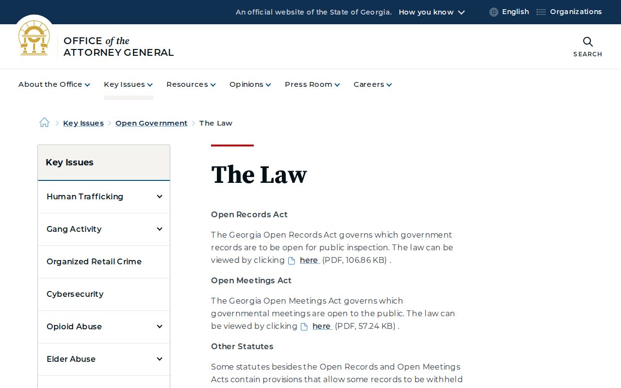 Georgia Open Records Act guidance for Jones County requests